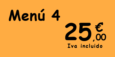 Menu 4 - 25€ VAT included